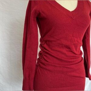 V-Neck Red Sweater